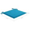 Garden Chair Cushions 6 pcs Blue 40x40x3 cm Fabric