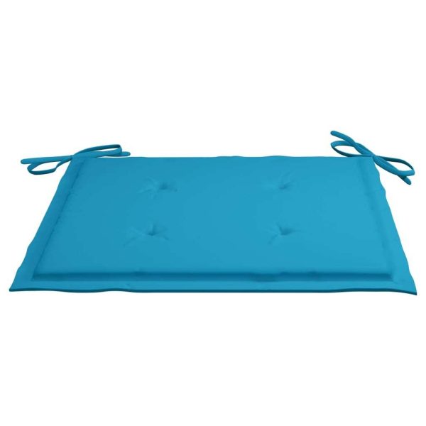 Garden Chair Cushions 6 pcs Blue 40x40x3 cm Fabric