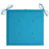 Garden Chair Cushions 6 pcs Blue 40x40x3 cm Fabric