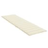 Sun Lounger Cushion Fabric – 200x60x3 cm, Cream