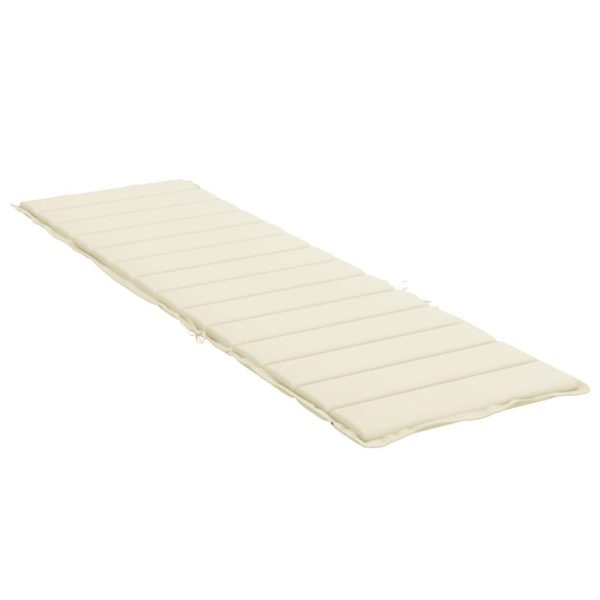 Sun Lounger Cushion Fabric – 200x60x3 cm, Cream