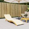 Sun Lounger Cushion Fabric – 200x60x3 cm, Cream
