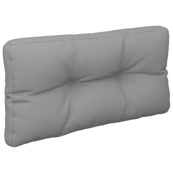 Pallet Cushion Grey 70x40x10 cm Fabric
