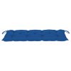 Garden Bench Cushion Blue 120x50x7 cm Fabric