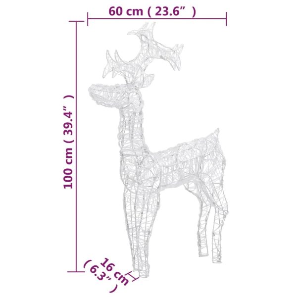 Reindeer Christmas Decoration LEDs Acrylic