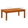Garden Coffee Table Solid Acacia Wood – 90x50x36 cm
