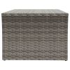 Coffee Table 100x50x40 cm Poly Rattan – Grey