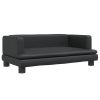 Kids Sofa Black 80x45x30 cm Faux Leather