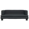 Kids Sofa Black 80x45x30 cm Faux Leather