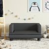 Kids Sofa Black 60x40x30 cm Faux Leather