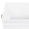 Bamboo Laundry Basket White 83 L