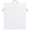 Bamboo Laundry Basket White 83 L