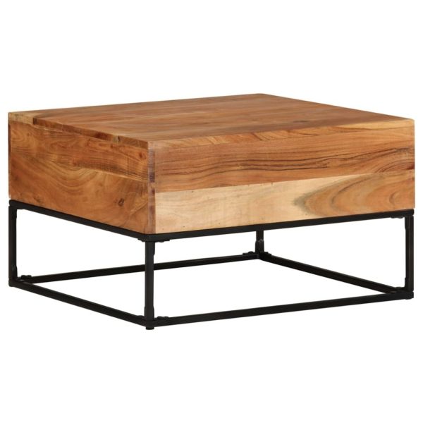 Coffee Table 68x68x41 cm – Solid Acacia Wood