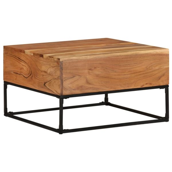 Coffee Table 68x68x41 cm – Solid Acacia Wood