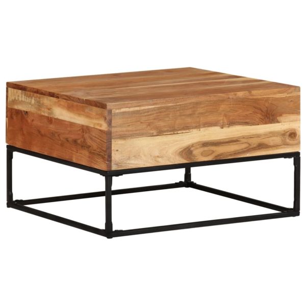 Coffee Table 68x68x41 cm – Solid Acacia Wood