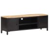 Brimington TV Cabinet 120x30x40 cm Solid Rough Mango Wood