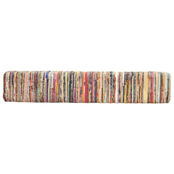 Bench 160 cm Multicolour Chindi Fabric