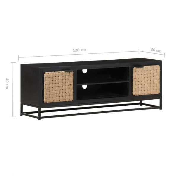 Glenmont TV Cabinet 120x30x40 cm Solid Mango Wood