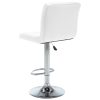 Bar Stools 2 pcs Faux Leather – White