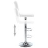 Bar Stools 2 pcs Faux Leather – White