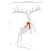 Flying Reindeer Christmas Decoration 120 LEDs – White