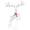 Flying Reindeer Christmas Decoration 120 LEDs – White