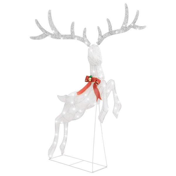 Flying Reindeer Christmas Decoration 120 LEDs – White