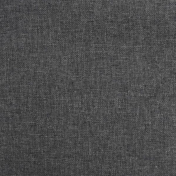 Bar Stools 2 pcs Dark Grey Fabric