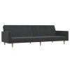 Wanilla 2-Seater Sofa Bed Dark Grey Fabric