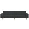 Wanilla 2-Seater Sofa Bed Dark Grey Fabric