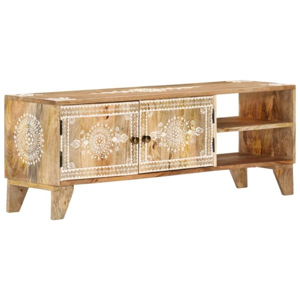 Cullman TV Cabinet 110x30x40 cm Solid Wood Mango