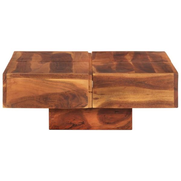 Coffee Table 80x80x30 cm Solid Wood Acacia