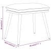 Footstool Light Grey 45×29.5×39 cm Velvet