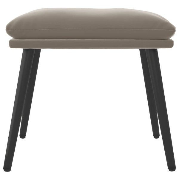 Footstool Light Grey 45×29.5×39 cm Velvet