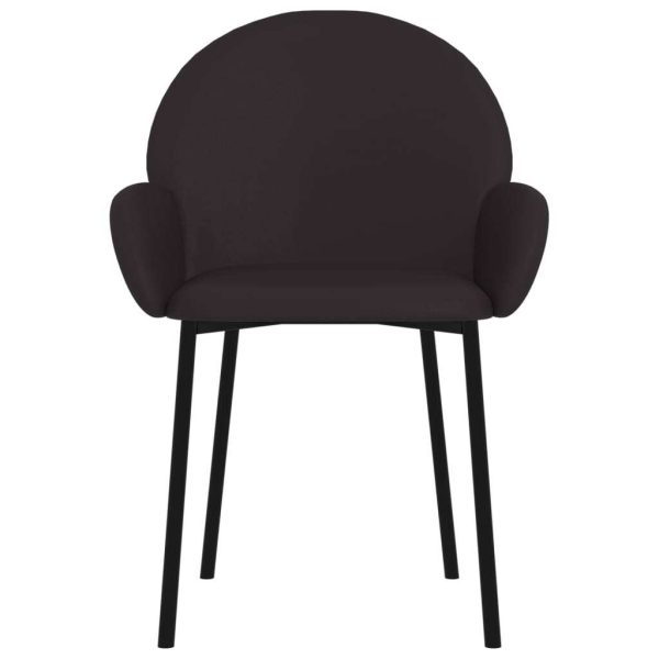 Dining Chairs 2 pcs Black Faux Leather