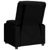 Recliner Chair Black Faux Leather