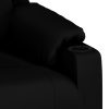 Recliner Chair Black Faux Leather