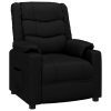 Recliner Chair Black Faux Leather