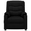 Recliner Chair Black Faux Leather