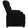 Recliner Chair Black Faux Leather