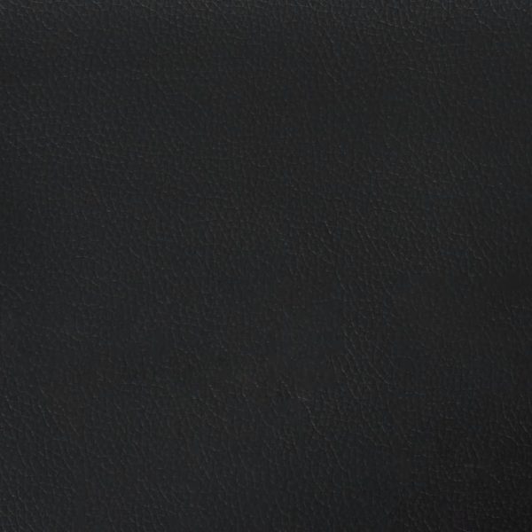 Bench Black 110x76x80 cm Faux Leather