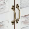 Sideboard White 55x30x90 cm Solid Wood Acacia