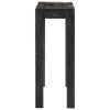 Console Table Black 110x30x76 cm Solid Wood Mango