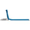 Folding Beach Mats 2 pcs Steel and Fabric – Blue
