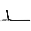 Folding Beach Mats 2 pcs Steel and Fabric – Black