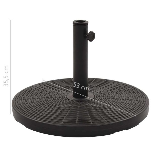 Parasol Base Black Round 25 kg