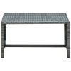 Coffee Table 70x40x38 cm Poly Rattan – Anthracite