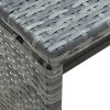 Coffee Table 70x40x38 cm Poly Rattan – Anthracite