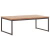 Coffee Table 100x60x36cm Solid Acacia Wood and Steel