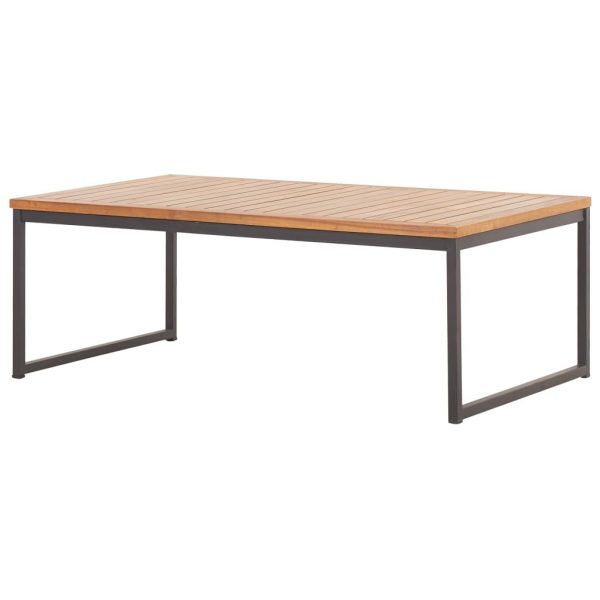 Coffee Table 100x60x36cm Solid Acacia Wood and Steel